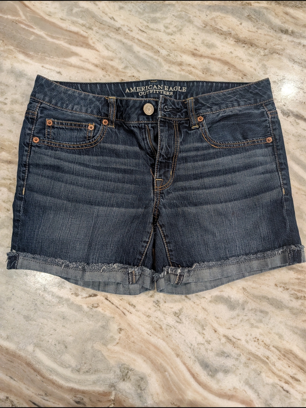 American Eagle Outfitters Roll-Cuff Jean Shorts